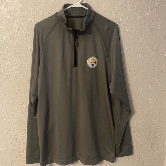 Cutter & Buck Other - 🏈 Pittsburgh Steelers Cutter & Buck Gray 1/4 Zip Pullover - L 🏈